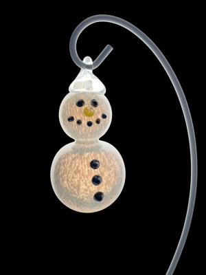 Snowman Hanging Bauble_Black Background8